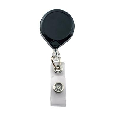 Key-BAK Mini-BAK I.D. Badge Retractable Reel with 36 Nylon Cord, Steel  Belt Clip, Vinyl ID Strap, Black, Made in The USA : : Office  Products