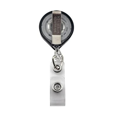 Key-Bak MINI-BAK White ID Badge Holder with Swivel Bulldog Belt Clip, ID Strap, and 36 Retractable Cord 0066-006