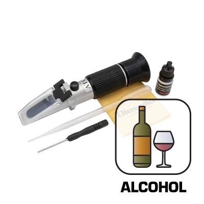 Hand-held Alcohol Refractometer,0~80% Alcohol Content Measurement Tool