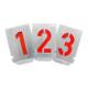 Stencil set with numbers 0-9 with 20 mm character height (10 parts)